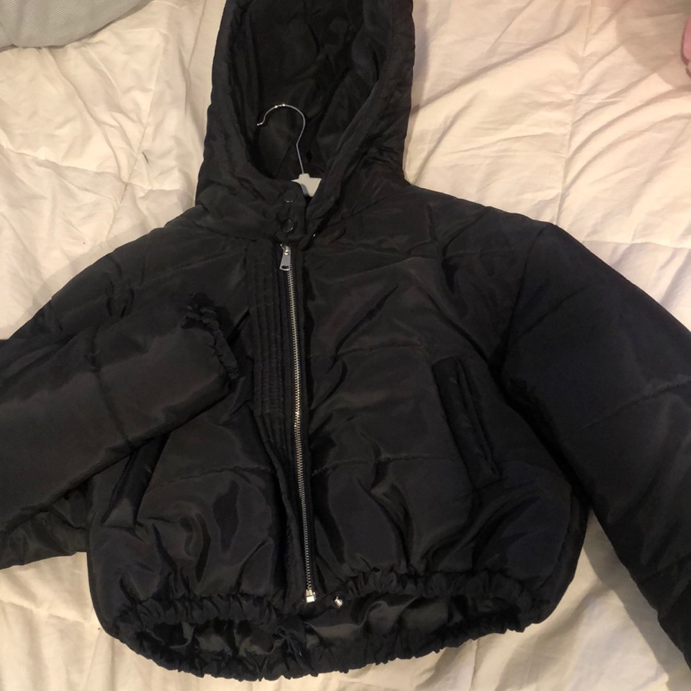 Cropped boohoo puffer jacket